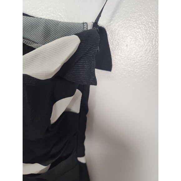 Space by Simona Corsellini Women's Sz. 40 Polka Dot One Shoulder Top - Picture 4 of 6